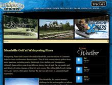 Tablet Screenshot of golfwhisperingpines.com